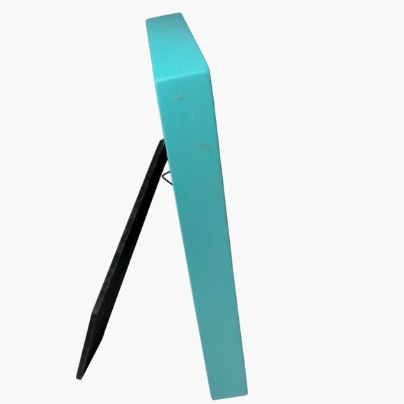 Turquoise Picture Frame Easel Stand Wall Mount 4 x 6 - Picture 3 of 4